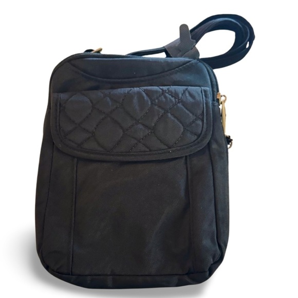 Travelon Anti-Theft Signature Quilted Slim Pouch Crossbody Purse - Picture 10 of 16